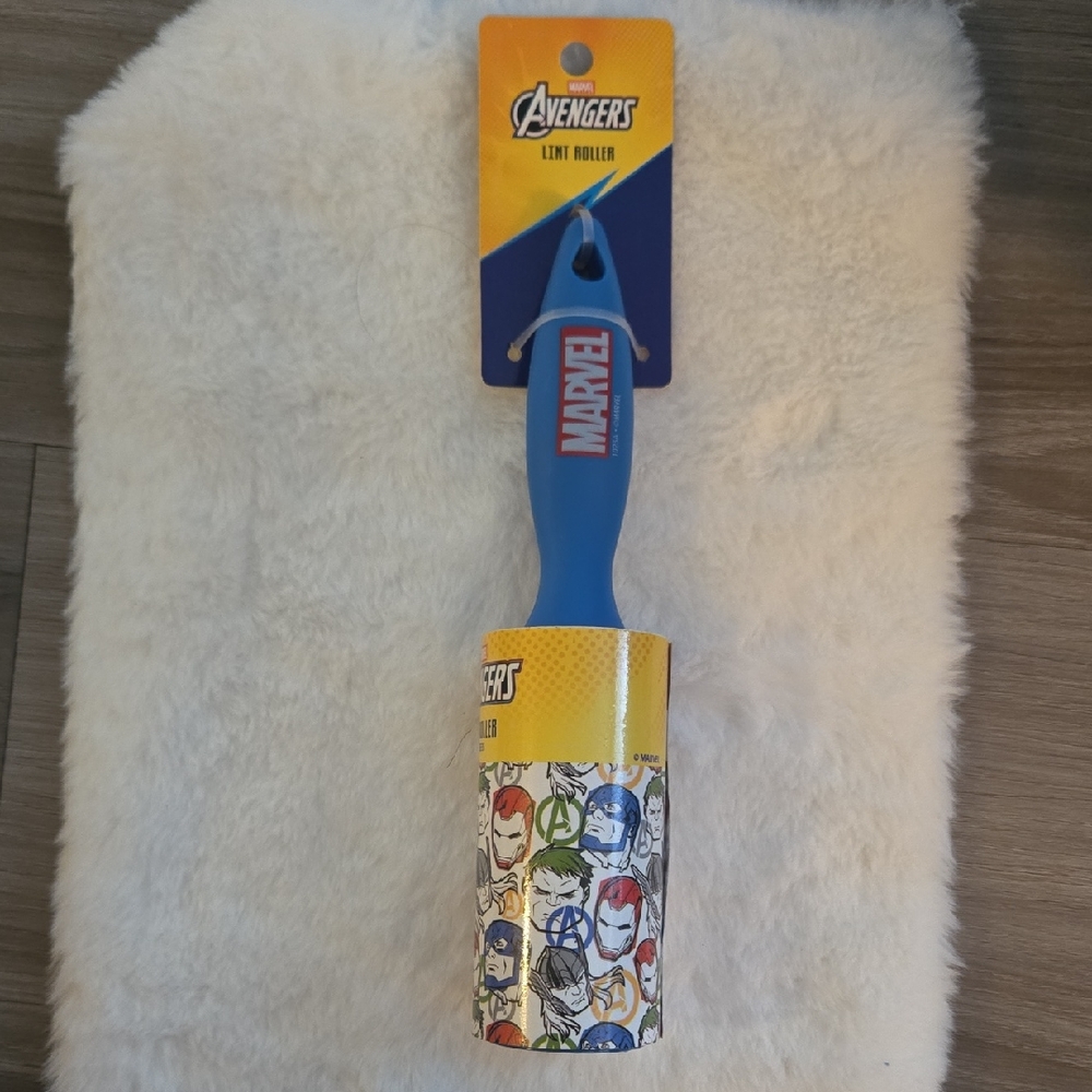 Marvel Avengers Blue Lint Roller with Superhero Faces